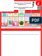 HORARIO 14° semana