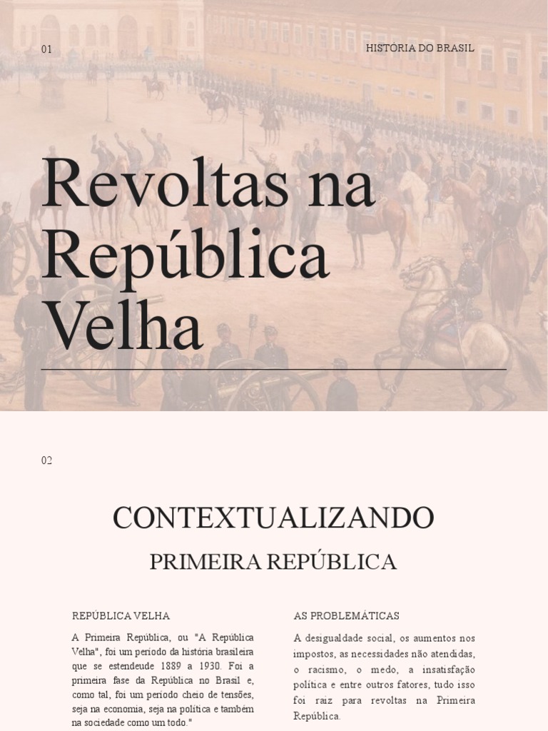 Revoltas Na República Velha | PDF | História