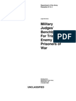 Military Judges' Benchbook For Trial of Enemy Prisoners of War - October 4, 2004