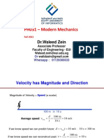 PHM031 - Modern mechanics - lecture 2