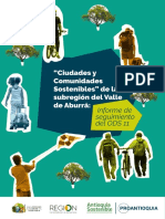 Ciudades y Comunidades Sostenibles Del Valle de Aburra - Informe de Seguimiento Del Ods 11