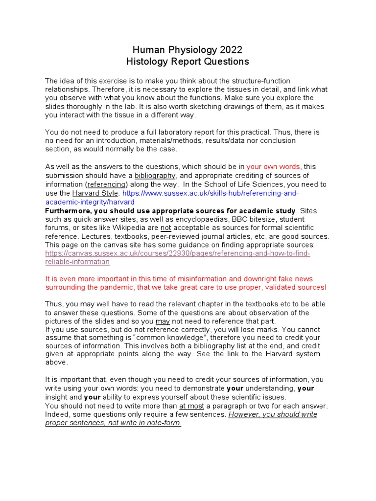 Histology Questions 2022 PDF Cardiac Muscle Kidney