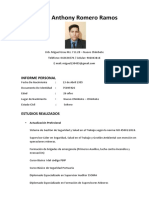 CV Miguel Anthony Romero Ramos