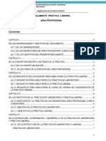 2017 Reglamento de La Practica de Laboaratorio y Laboral Carrera de Enfermeria