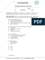 7basico - EvaluacioÌn NÂ°2 Ciencias - Clase 02 Semana 10 - 1S