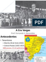 A Era Vargas, Por Fernando V. Benevides