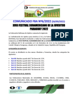 COMUNICADO Nº6 2022 Sudamericano de La Juventud Paraguay 2022-Super-1