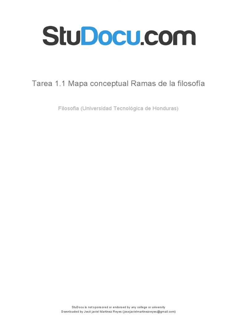 Ramas de la Filosofía: Un Mapa Conceptual | PDF