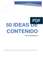 50 Ideas de Contenido