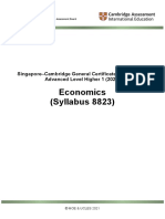 Economics (Syllabus 8823) : Singapore-Cambridge General Certificate of Education Advanced Level Higher 1 (2023)