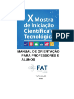 Manual de Orientação para Professores E Alunos: Tapejara, Rs 2022/2