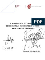 Acuerdo Escolar de Convivencia Dgeti, Ciclo Escolar 2022-2023