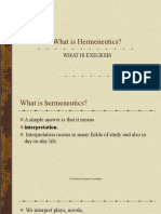 Lesson 1 What Is Hermeneutics