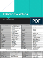 Etimología Médica