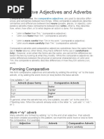 Comparative Adj and Adverbs