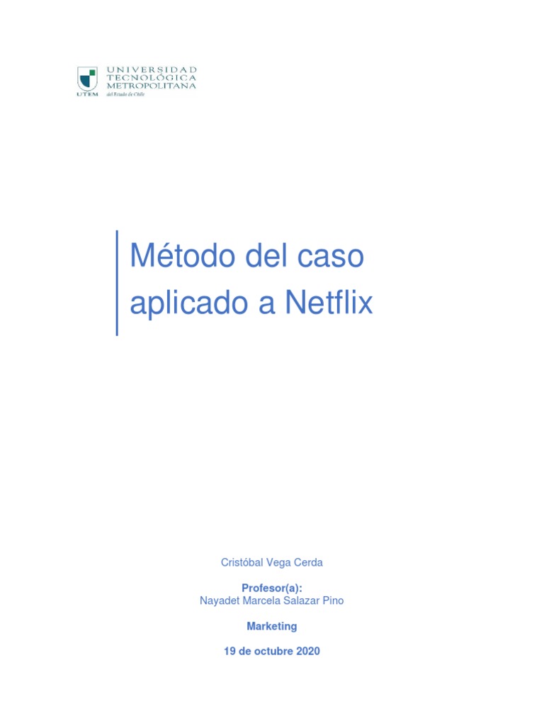 Netflix | PDF | Netflix | Marketing