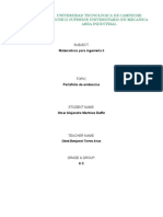 Portafolio de Evidencias Matematicas