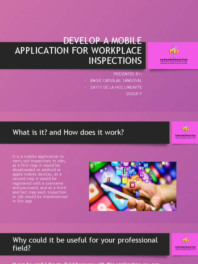 Develop A Mobile Application For Workplace Inspections | PDF ...