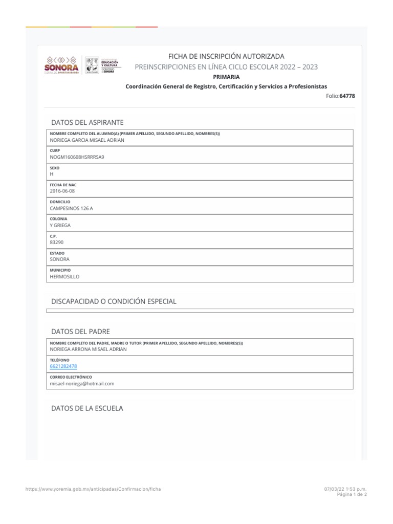 Yoremia Inscripciones 2022 PDF