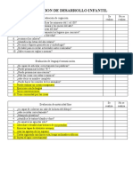 Evaluacion de Desarrollo Infantil