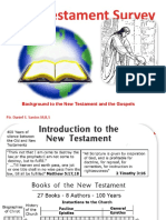 New Testament Survey: Background to the Gospels