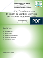 19 Alteración, Transformación e Iniciación de Cambios Químicos de Contaminantes en El Suelo