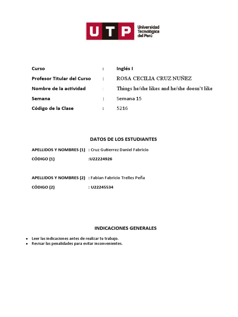 Week 15 Task Assignment | PDF