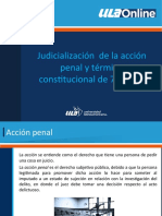 Acción penal judicializada y término de 72 horas