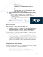 ASHRAE Covid 19 Filtration Desinfection