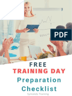 Training Course Preparation Checklist