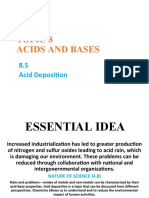 Acid Deposition and its Effects
