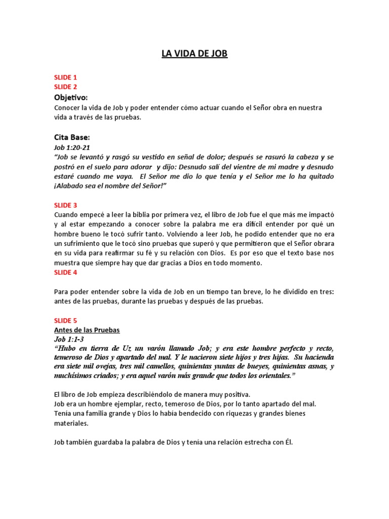 La Vida de Job PDF Libro de - 1716140840