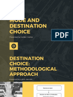 Handout - Group 5 - Mode and Destination Choice