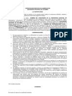 Anexo 01 Modelo para Suscribir Acuerdos de Voluntades Servicios de Alimentacion