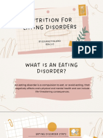 Nutrition For Eating Disorders by Silerio