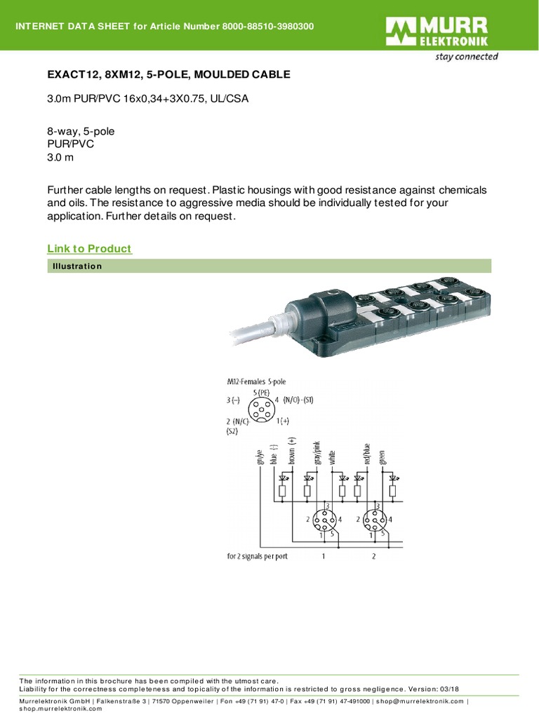 Distribuidor MURR Datasheet | PDF