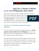 Thepinoyofw Com Apply Senior Citizen Id Philippines