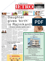 Chennai METRO' Daily Evening Newspaper.