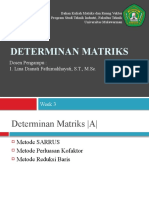 Determinan Matriks