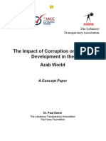 The Impact of Corruption On Human Development in The Arab World