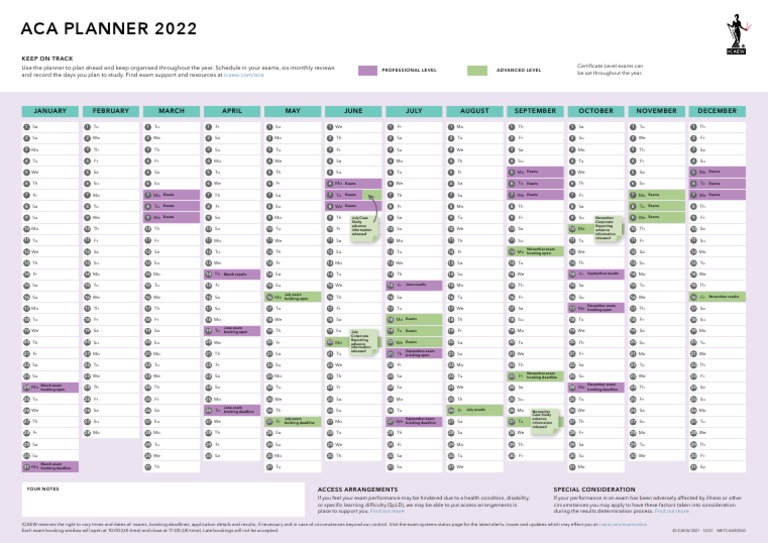 Icaew Aca Planner 2022 PDF