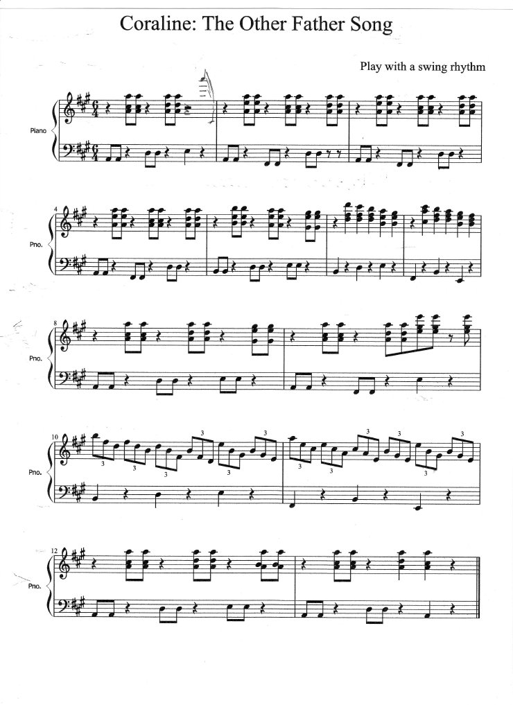The Other Father Song From Coraline | PDF