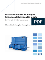 WEG Motores de Inducao Trifasicos de Baixa e Alta Tensao Rotor de Aneis 11066443 Manual Portugues BR DC