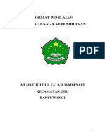 Format Penilaian Tenaga Kependidikan