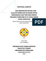 Analisis Lean Manufacturing untuk Mengurangi Lead Time Produksi Furniture