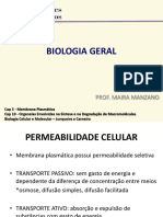 Biologia Geral - Aula 5 - Transporte Pela Membrana - Organelas