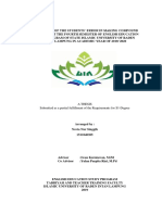 A Thesis Submitted As A Partial Fulfillment of The Requirements For S1-Degree