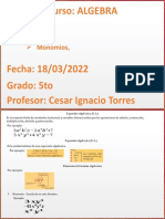 CLASE 2 (TERMINO ALGEBRAICO)