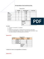 1 Ejercicios Prácticos de Excel