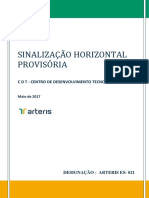 ARTERIS ES 021 Sinalização Horizontal Provisória